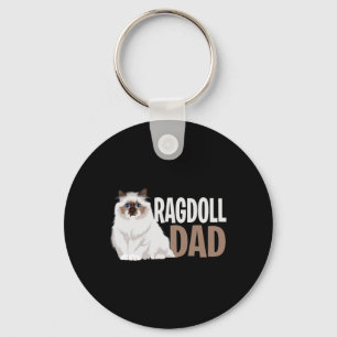 Porte-clés Ragdoll Chat Papa Drôle Propriétaire Chat Amoureux