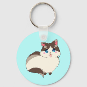 Porte-clés Ragdoll pendant la vie
