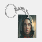 Porte-clés Rain hood girl (Devant gauche)