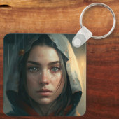 Porte-clés Rain hood girl (Verso)