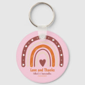 PORTE-CLÉS RAINBOHO BOHO CITE CHRÉTIENNE / AMOUR ET MERCI (Recto)