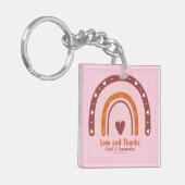 PORTE-CLÉS RAINBOHO BOHO CITE CHRÉTIENNE / AMOUR ET MERCI (Devant gauche)