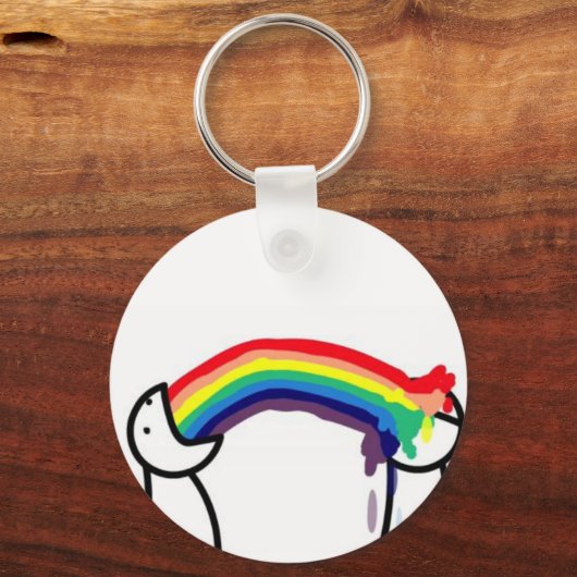 Porte-clés Rainbow Barf (Recto)