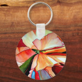 Porte-clés Rainbow Begonia flower watercolour original (Recto)