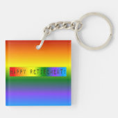 Porte-clés Rainbow Bonne retraite ! (Dos)