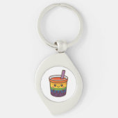 Porte-clés Rainbow Bubble Tea LGBTQ+ Pride (Devant)