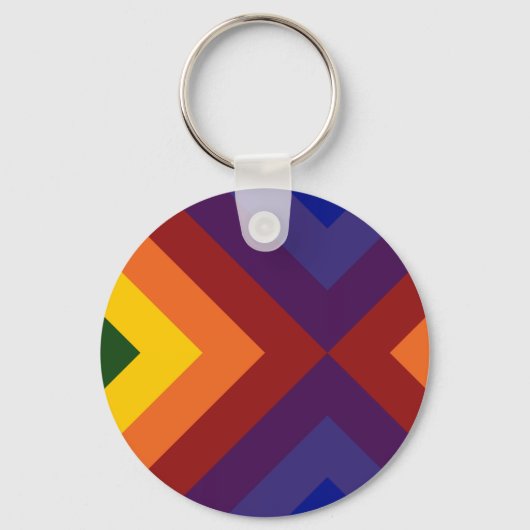 Porte-clés Rainbow Chevrons (Recto)