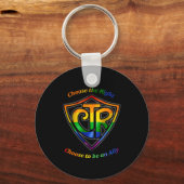 Porte-clés Rainbow CTR - LDS LGBT Ally (Recto)