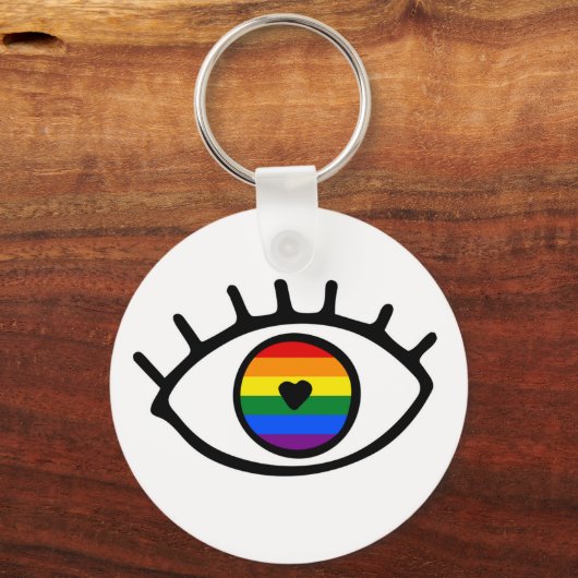 Porte-clés Rainbow eye (Recto)