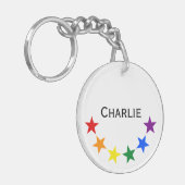 Porte-clés RAINBOW FLAG STARS II + vos idées (Devant gauche)