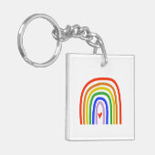 Porte-clés Rainbow Heart Love Artisan Colorful Kids (Devant gauche)