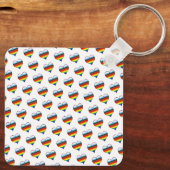 Porte-clés Rainbow Heart Motif (Verso)