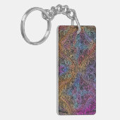 Porte-clés Rainbow Kaleidoscope Mandala (Devant gauche)