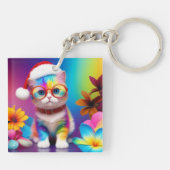 Porte-clés Rainbow Kitten Santa Claus-57357 (Dos)