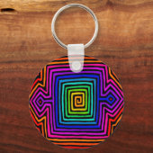 Porte-clés Rainbow Kuna Indian Mola (Recto)