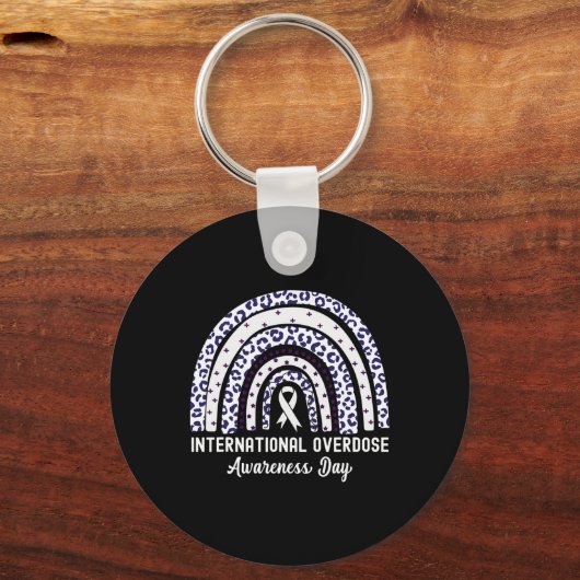 Porte-clés Rainbow Leopard International Overdose Sensibilisa (Verso)