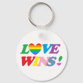 Porte-clés Rainbow Love gagne Pride Heart (Verso)