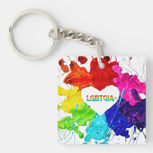 Porte-clés Rainbow Modern Stripe LGBT
