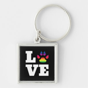 Porte-clés Rainbow paw