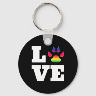 Porte-clés Rainbow paw