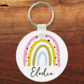 Porte-clés Rainbow Personalized Name Keychain Custom Gift (Recto)