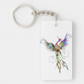 Porte-clés Rainbow Phoenix Porte - clé par Brow Bird
