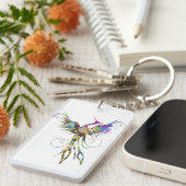 Porte-clés Rainbow Phoenix Porte - clé par Brow Bird (Devant droit)
