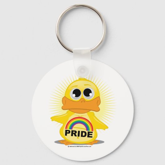 Porte-clés Rainbow Pride Duck (Recto)