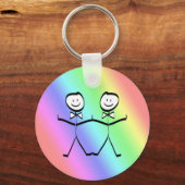 Porte-clés Rainbow Pride Gay Wedding Faveurs (Recto)