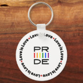 Porte-clés Rainbow Pride L'amour est l'amour (Recto)