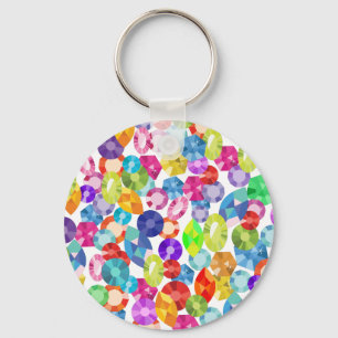 Porte-clés rainbow rhinestones