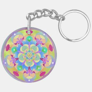 Porte-clés Rainbow Song Mandala