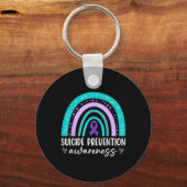 Porte-clés Rainbow Suicide Prevention Awareness Teal Amp Pu (Recto)