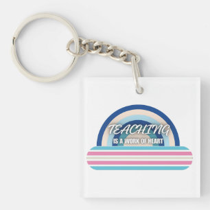 Porte-clés Rainbow Teaching est un travail de coeur