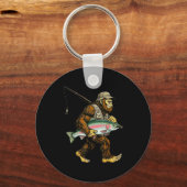 Porte-clés Rainbow Trout Bigfoot Fisherman River Fishing Sasq (Recto)