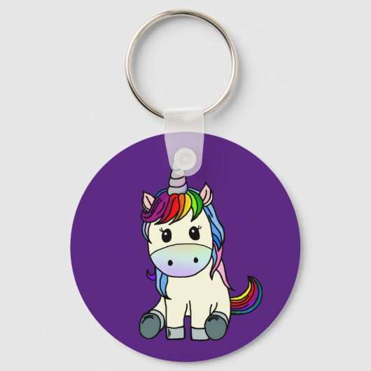 Porte-clés Rainbow Unicorn Porte - clé (Recto)