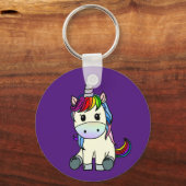 Porte-clés Rainbow Unicorn Porte - clé (Recto)