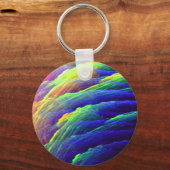 Porte-clés Rainbow Wispy Feather Mountains (Recto)