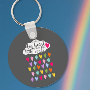 Porte-clés Raindrop et nuage coloré cadeau enseignant