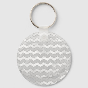 Porte-clés Rainy Sky Grey Chevron Motif