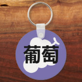 Porte-clés Raisin Kanji Japonais (Recto)