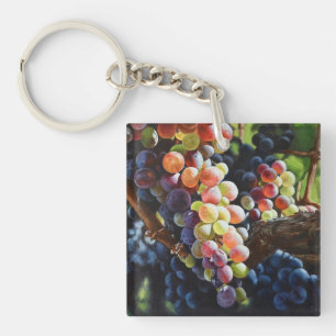 Porte-clés Raisins d'abondance pour les amateurs de vin et le