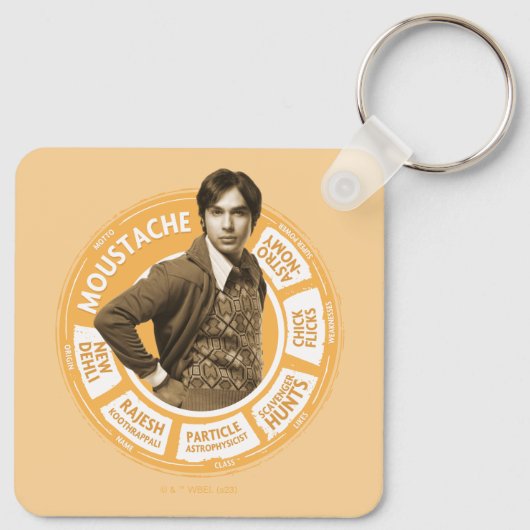 Porte-clés Rajesh Info Graphic (Dos)