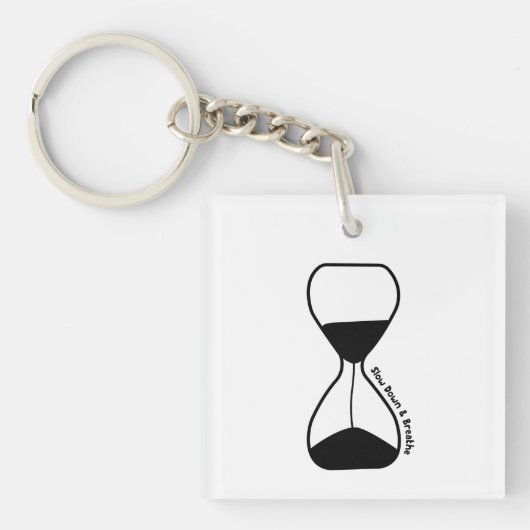 Porte-clés Ralentir et respirer - Auto-soins (Devant)