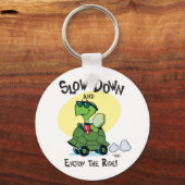 Porte-clés Ralentissez et profitez de la balade Porte - clé d (Recto)