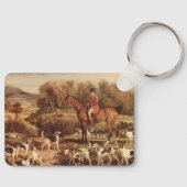 Porte-clés Ralph Lambton et ses lévriers par James Ward (Recto)