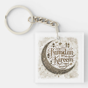 Porte-clés Ramadan Moubarak Lanterne de jeûne musulman croiss