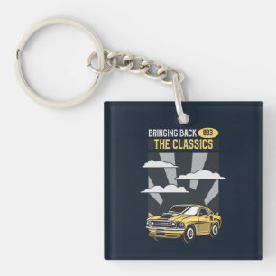 Porte-clés Ramenez la voiture classique Retro Muscle