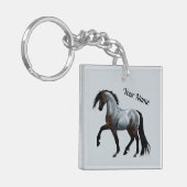 Porte-clés Ramirez - cheval espagnol, en train de courir. (Devant gauche)
