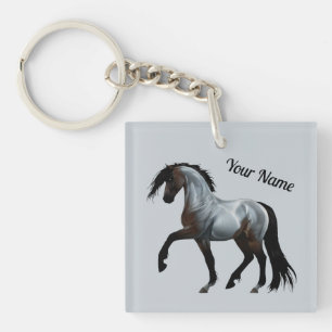 Porte-clés Ramirez - cheval espagnol, en train de courir.